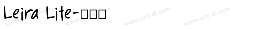 Leira Lite字体转换